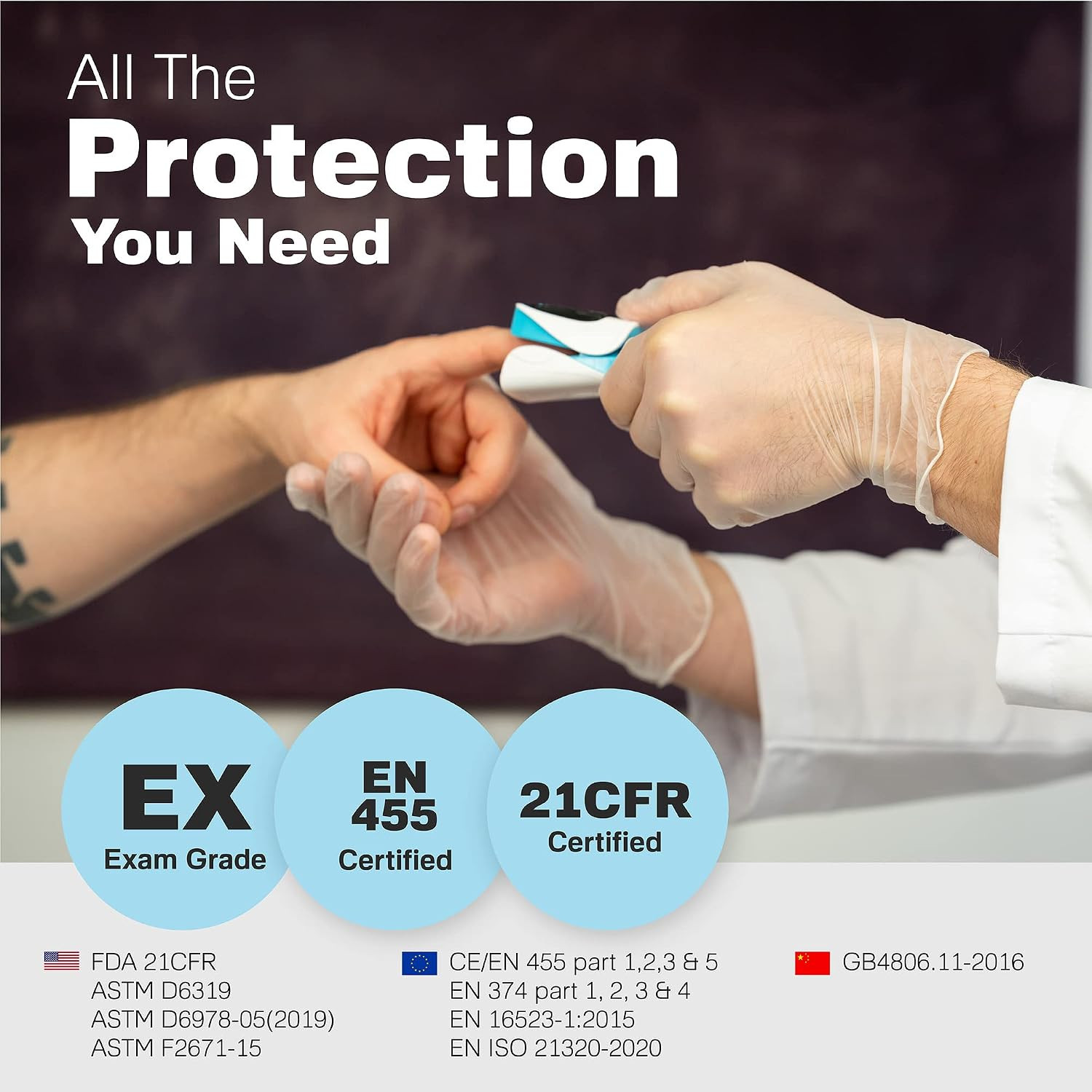 3 Mil Clear Vinyl Gloves – Food Grade Disposable Gloves – Tear Resistant Latex F