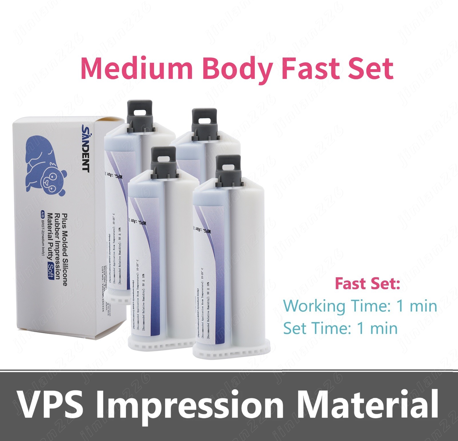 Dental VPS Impression Material Heavy Body Medium Light Fast Set, Made China