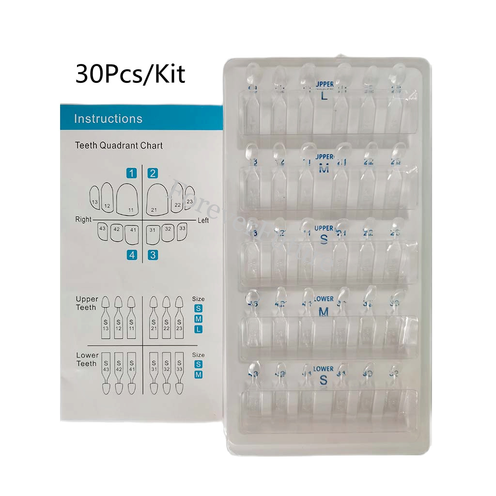 3Kit(90Pcs) Dental Composite Resin Veneers Mould Light Cure Anterior Front Teeth