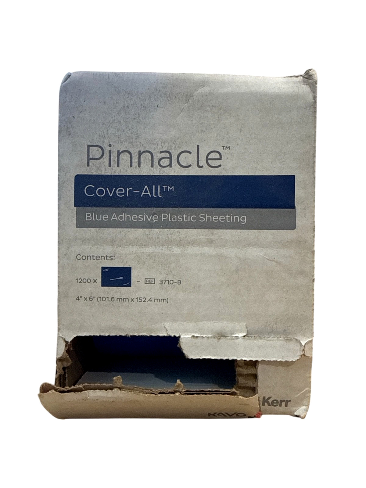 PINNACLE COVER-ALL BLUE ADHESIVE PLASTIC SHEETING (REF 3710-B) 4” X 6”