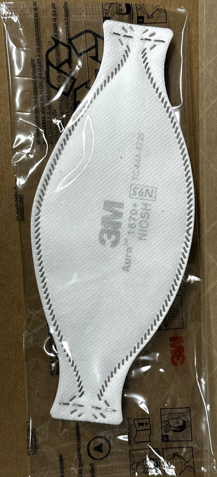 [ 20 PACK ] 3M Aura 1870+ N95 Particulate Respirator Surgical Face Mask NIOSH