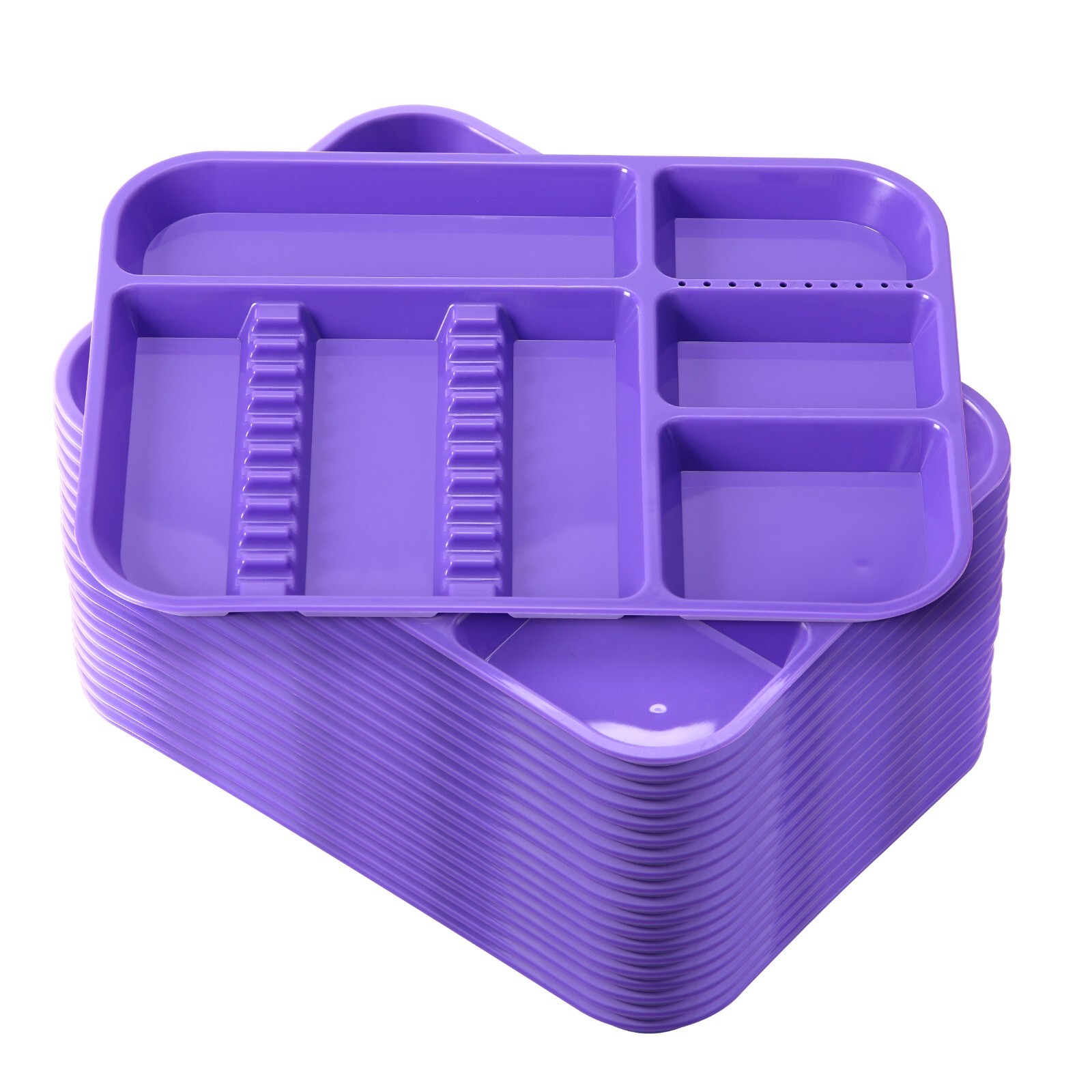 Dental Instrument Separate Divided Tray Autoclavable Plastic Set Up Trays Size B