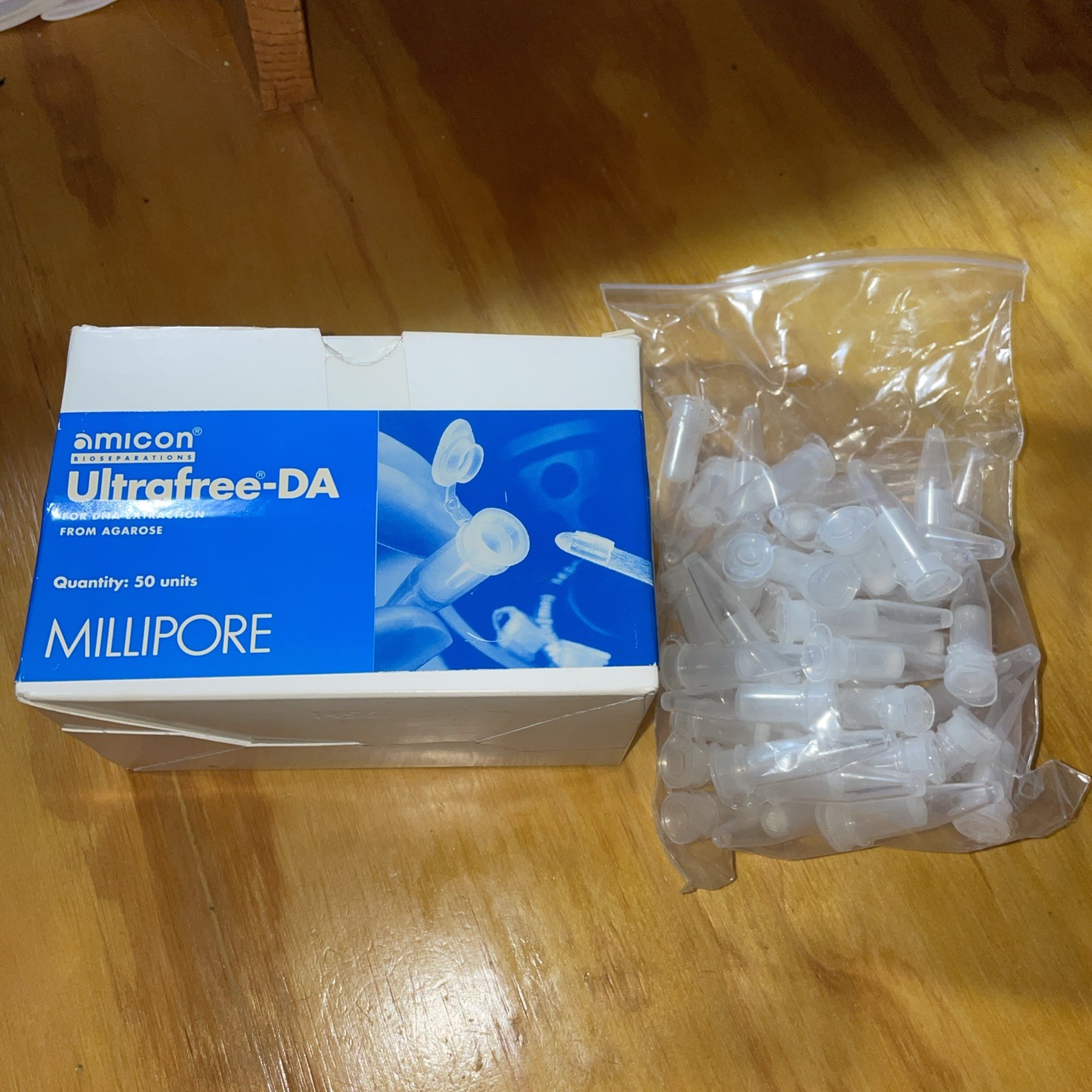 Millipore ULTRAFREE-DA #42600 DNA Extraction From Agarose Gels 50 Units Open Box