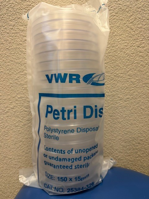 New VWR 25384-326 Petri Disk Polystyrene Disposable Sterile, 150mmx15mm (20 PK)
