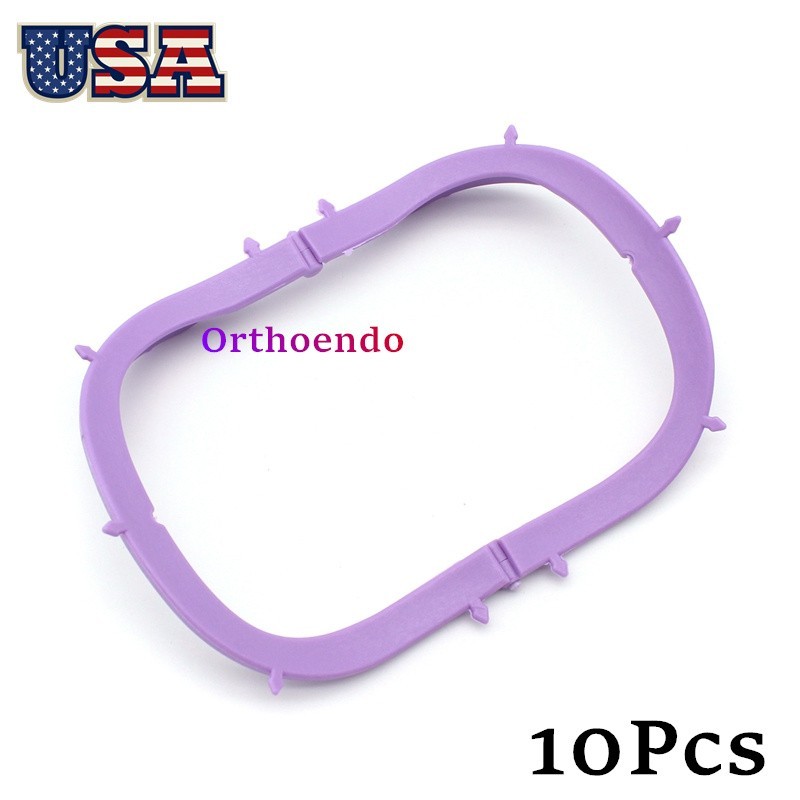 10 Pcs Dental Collapsible Rubber Dam Barrier Bracket Oral Barrier Plastic Frame
