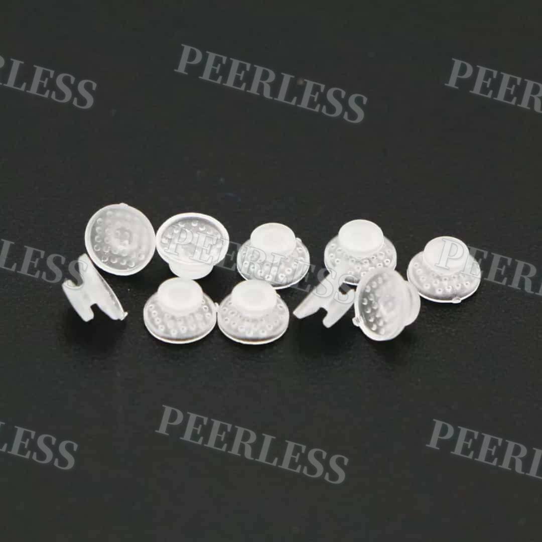 10Pc/Pack Dental Orthodontic Ceramic Lingual Button Orthodontic Round Base Clear