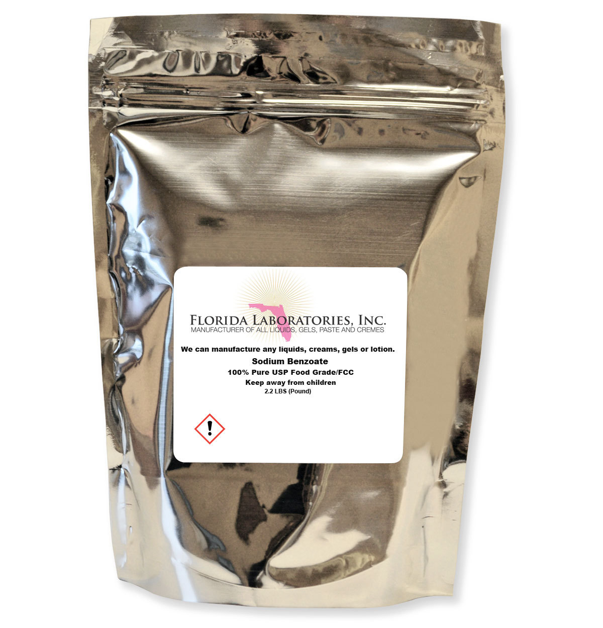 2.2 LBS Sodium Benzoate 100% Purity Food Grade Preservative Additive – Free Ship