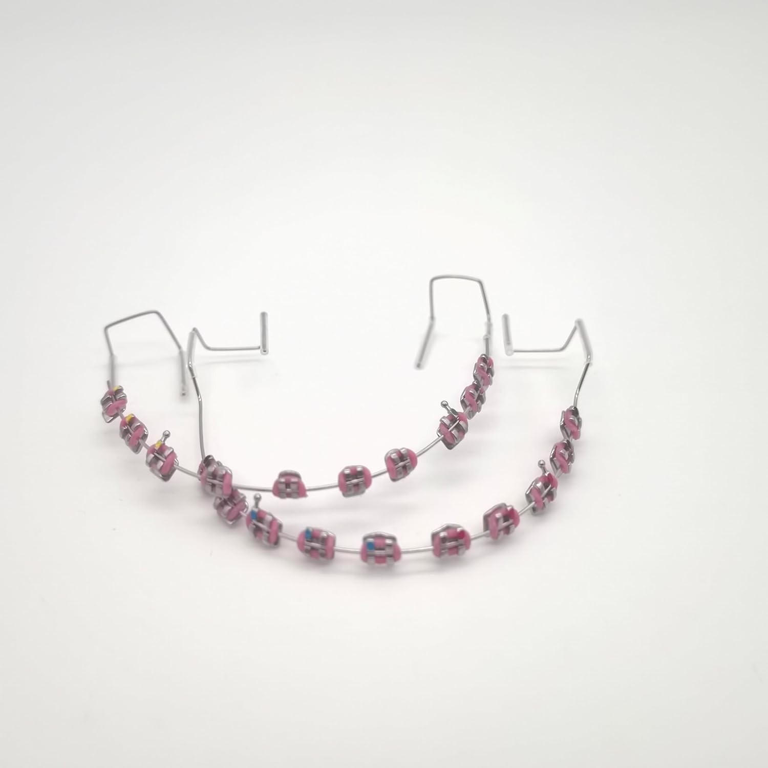 Temporary Tooth Decoration Fake Braces with Metal Wires Ortho Patient Education