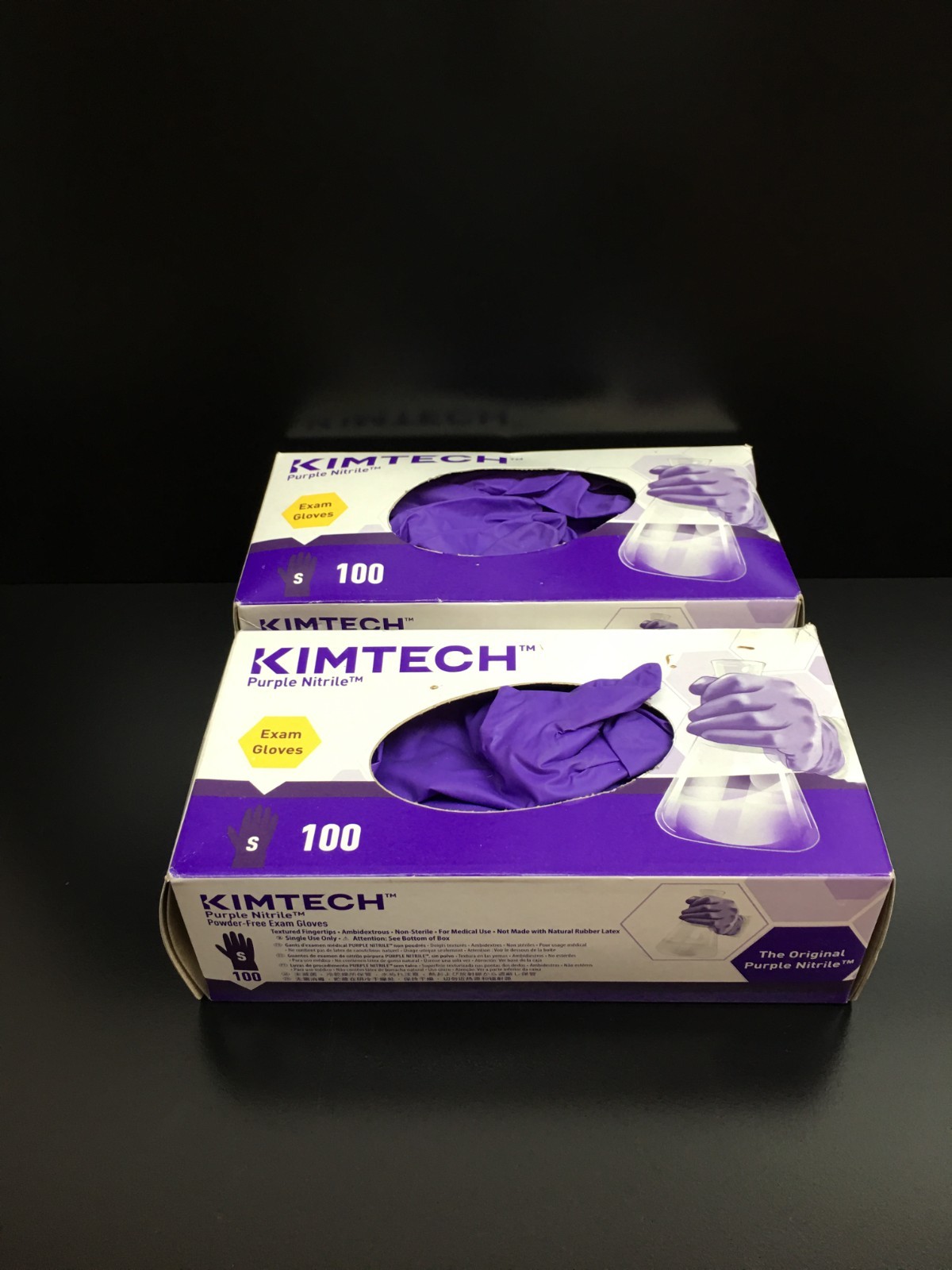 Kimtech REF 55081 Purple Nitrile Exam Gloves S Powder-Free Lot 2 PKS