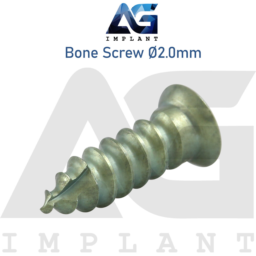 20 Titanium Screw Ø2.0mm Guided Regeneration GBR Dental Membrane Fix System