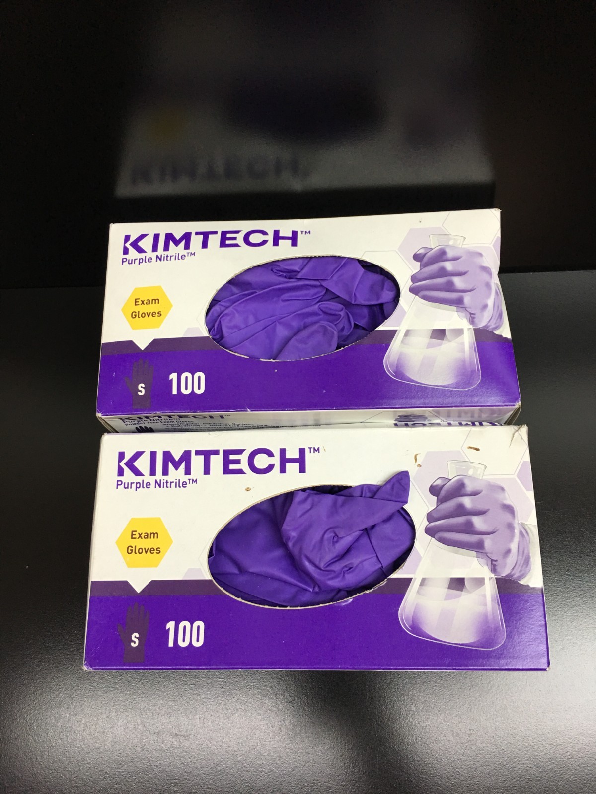 Kimtech REF 55081 Purple Nitrile Exam Gloves S Powder-Free Lot 2 PKS