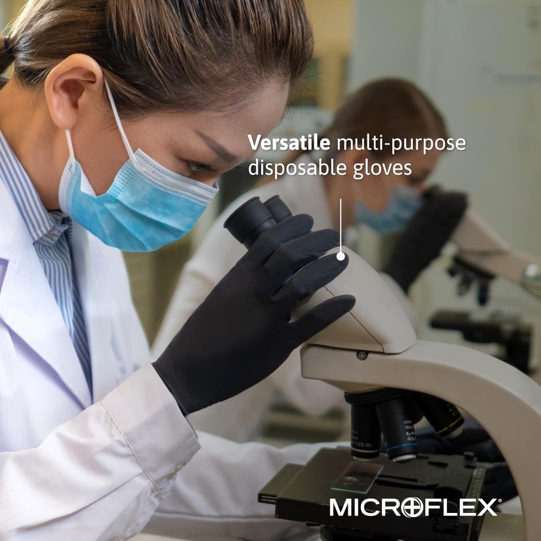 Black Dragon Latex Gloves X Large 100 Pack Powder Free Disposable Work Gloves