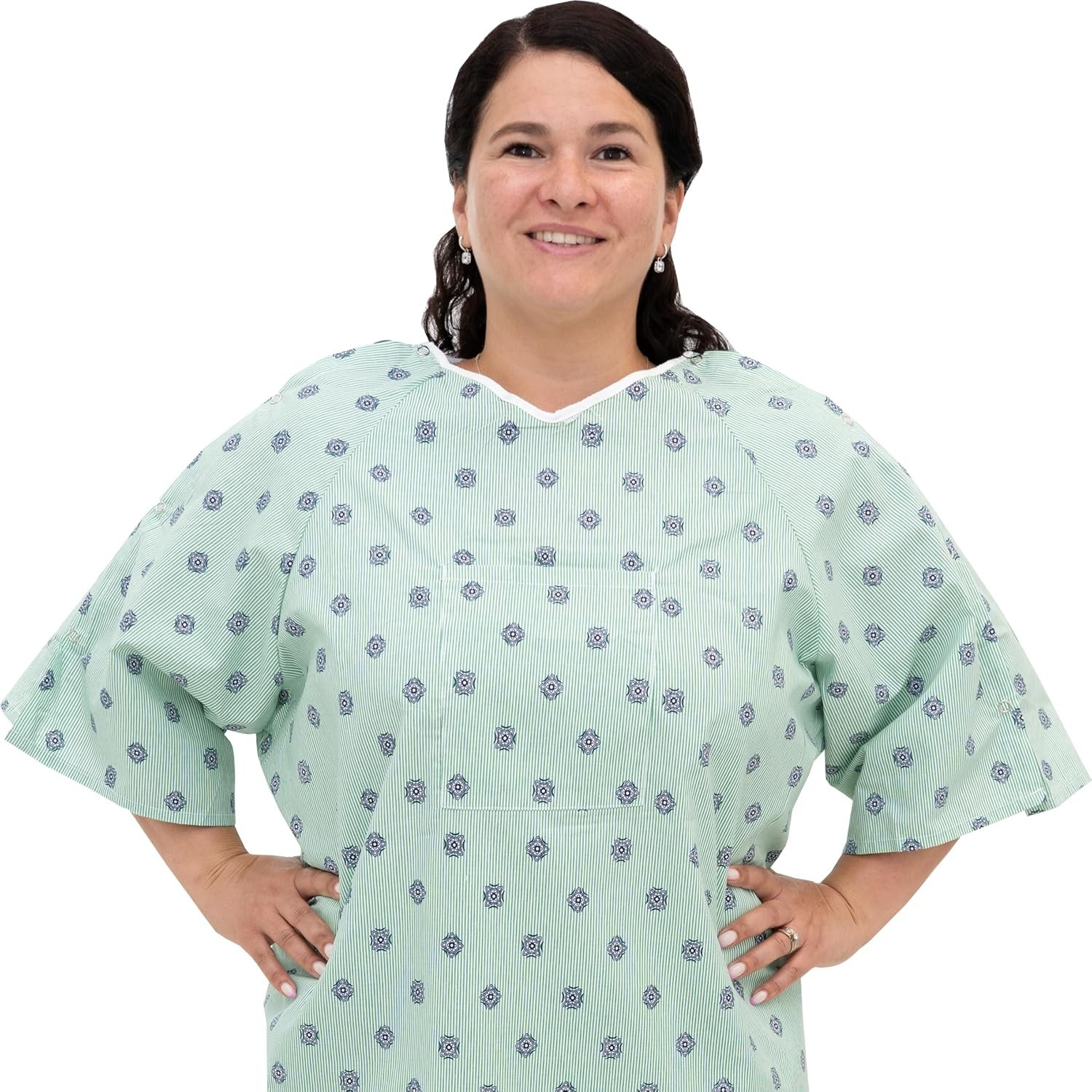 3 Pack – Hospital Gown IV Snap Sleeves – One Size Fits All Large – 2XL – Tie …