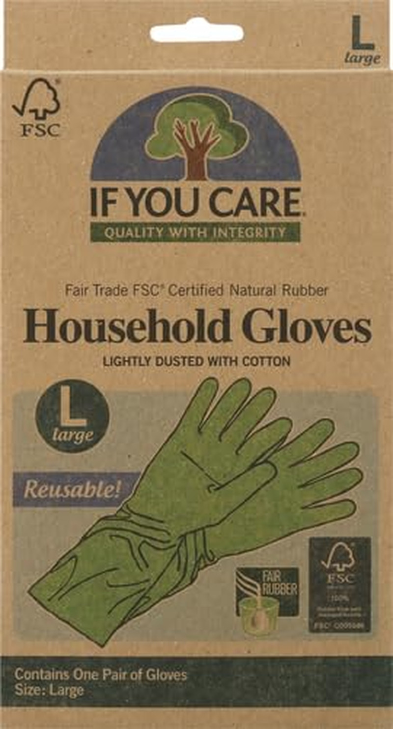 Latex Gloves, Large – 1 Pair (Pack of 1) – for Gardening, Dishwashing, Cleaning