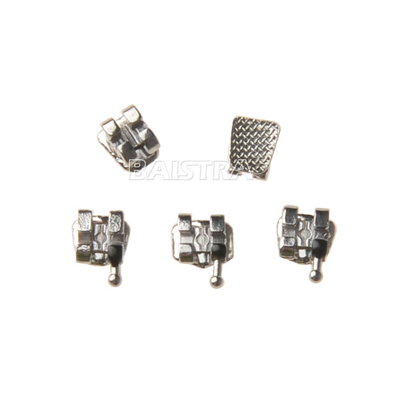 AZDENT Dental Orthodontic Brackets Metal Braces Mini Roth/MBT .022 Hooks 345/3