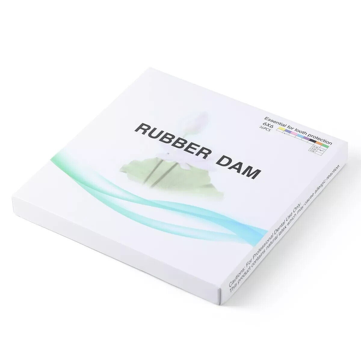 72 Sheet Dental Endodontic Rubber Dam Natural Latex Adult 6″x6″ 0.18/0.22/0.28mm
