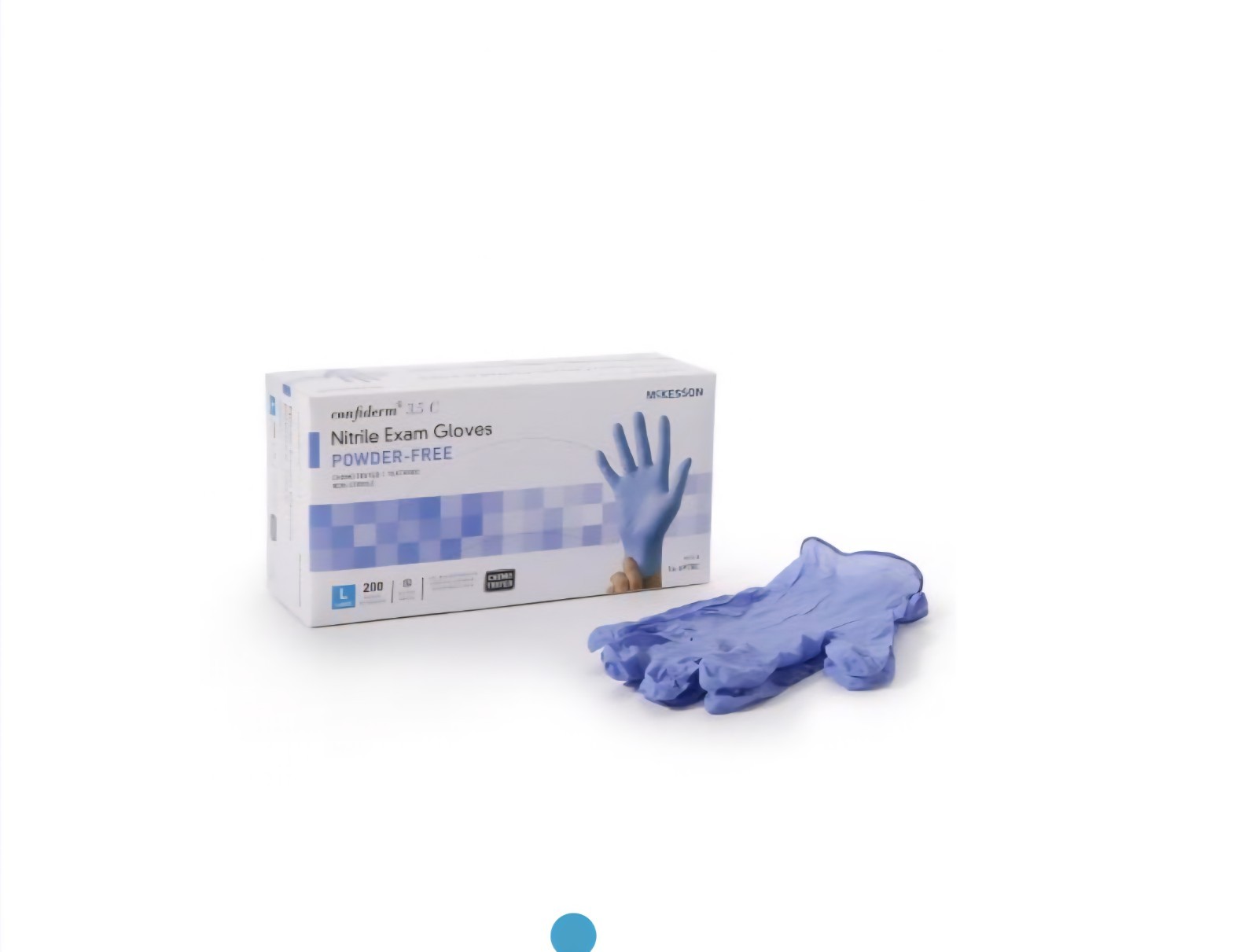 McKesson Confiderm Nitrile Exam Glove – 2000 per Case 14-6978C (large)
