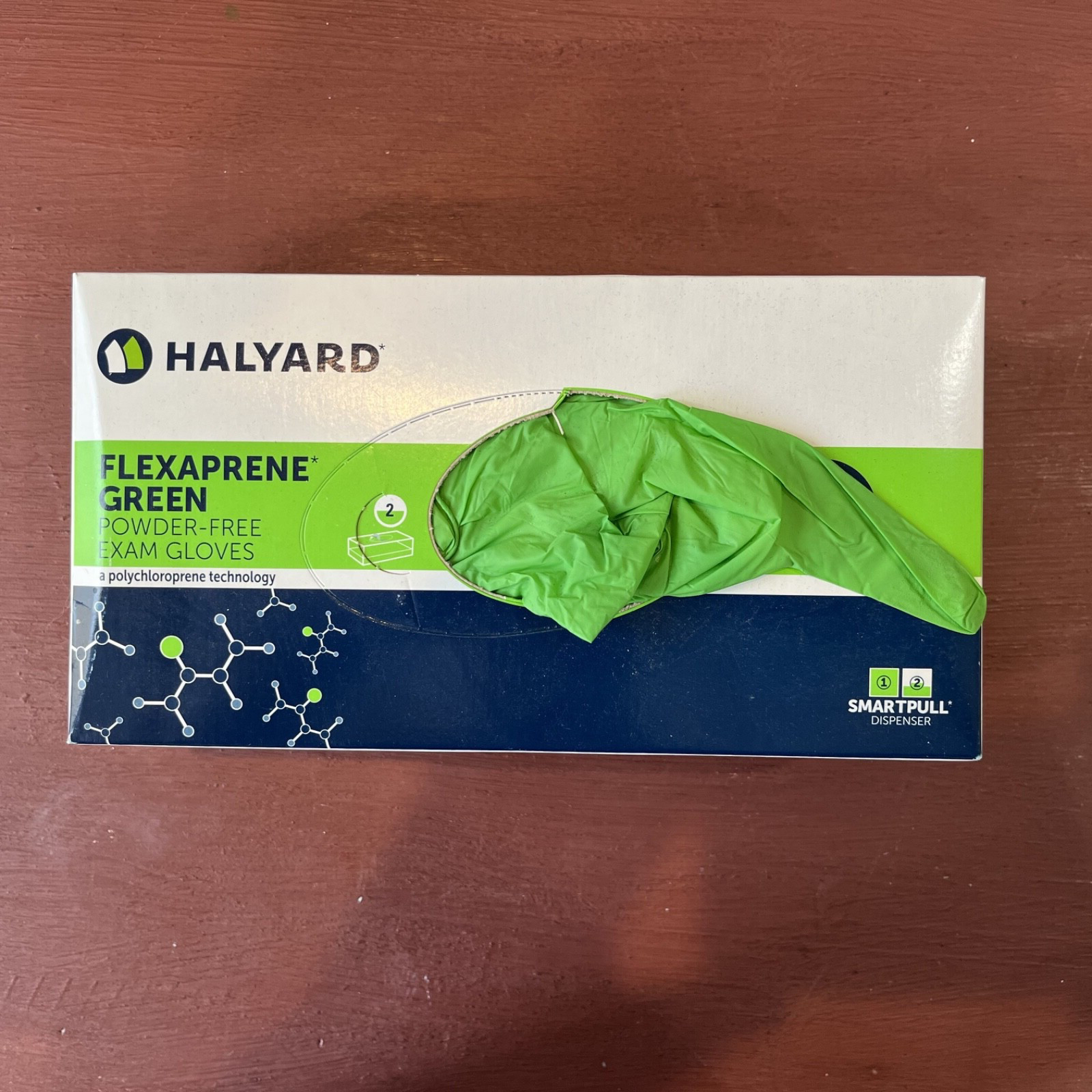 Halyard FLEXAPRENE* Exam Gloves 44793 – BOX of 200 SMALL GREEN See Description
