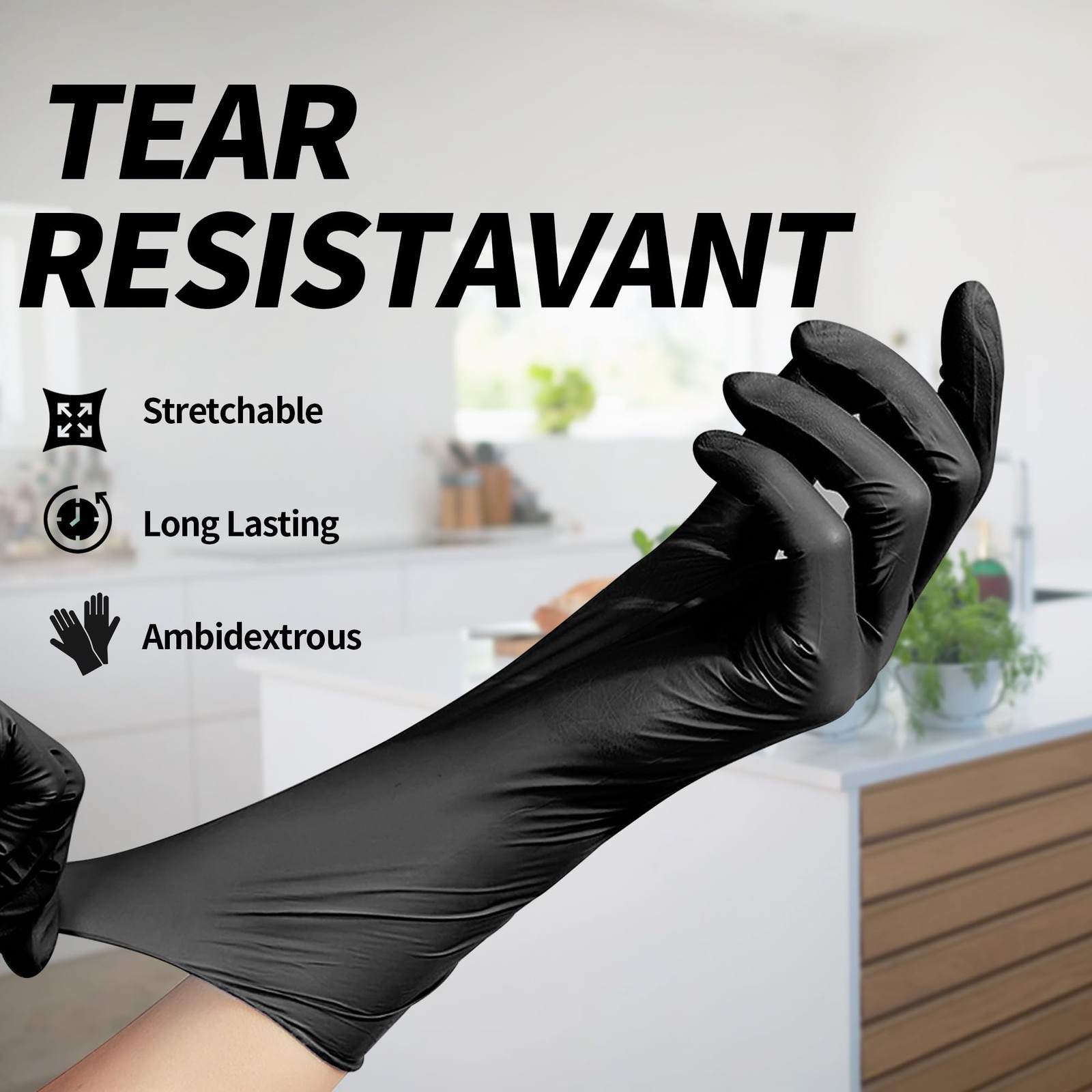 Disposable Synmax Vinyl Exam Gloves- 4 mil Safty Glove 1000pcs – Latex-& — S…