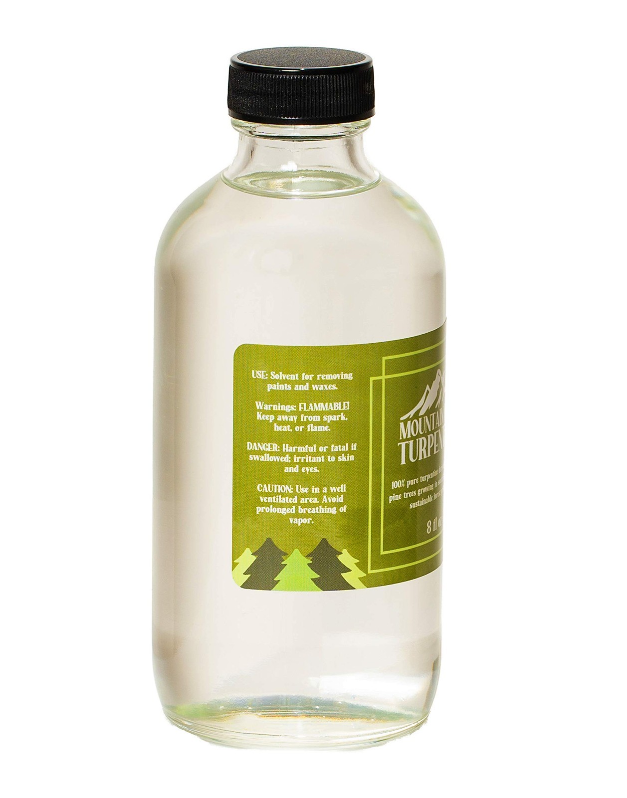100% Pure Gum Spirits Turpentine Oil – Natural Paint Thinner, 8 oz, USA Made