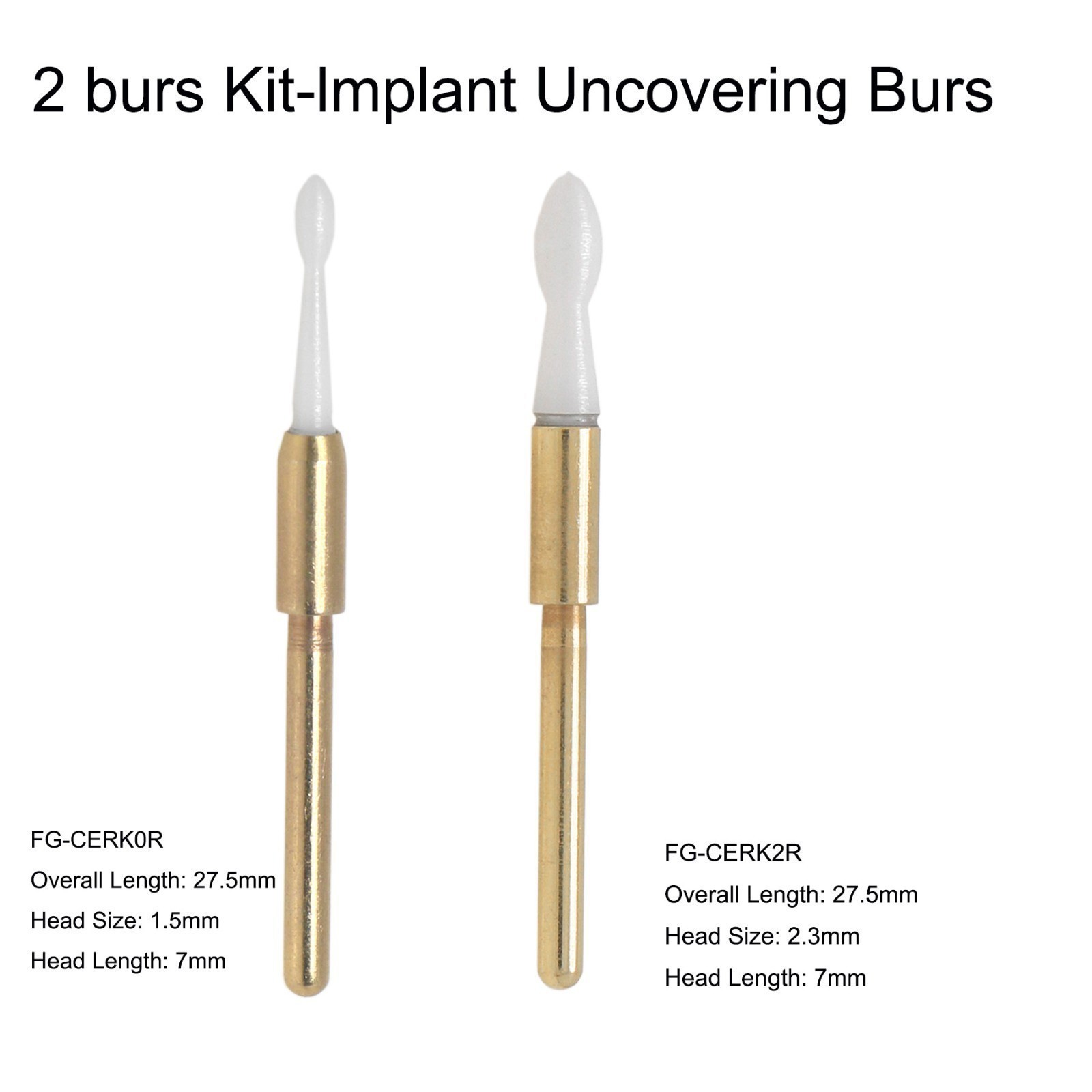 4Pcs Dental Surgical Soft Tissue Trimmer Ceramic Burs Gingival Precise Cut Burs