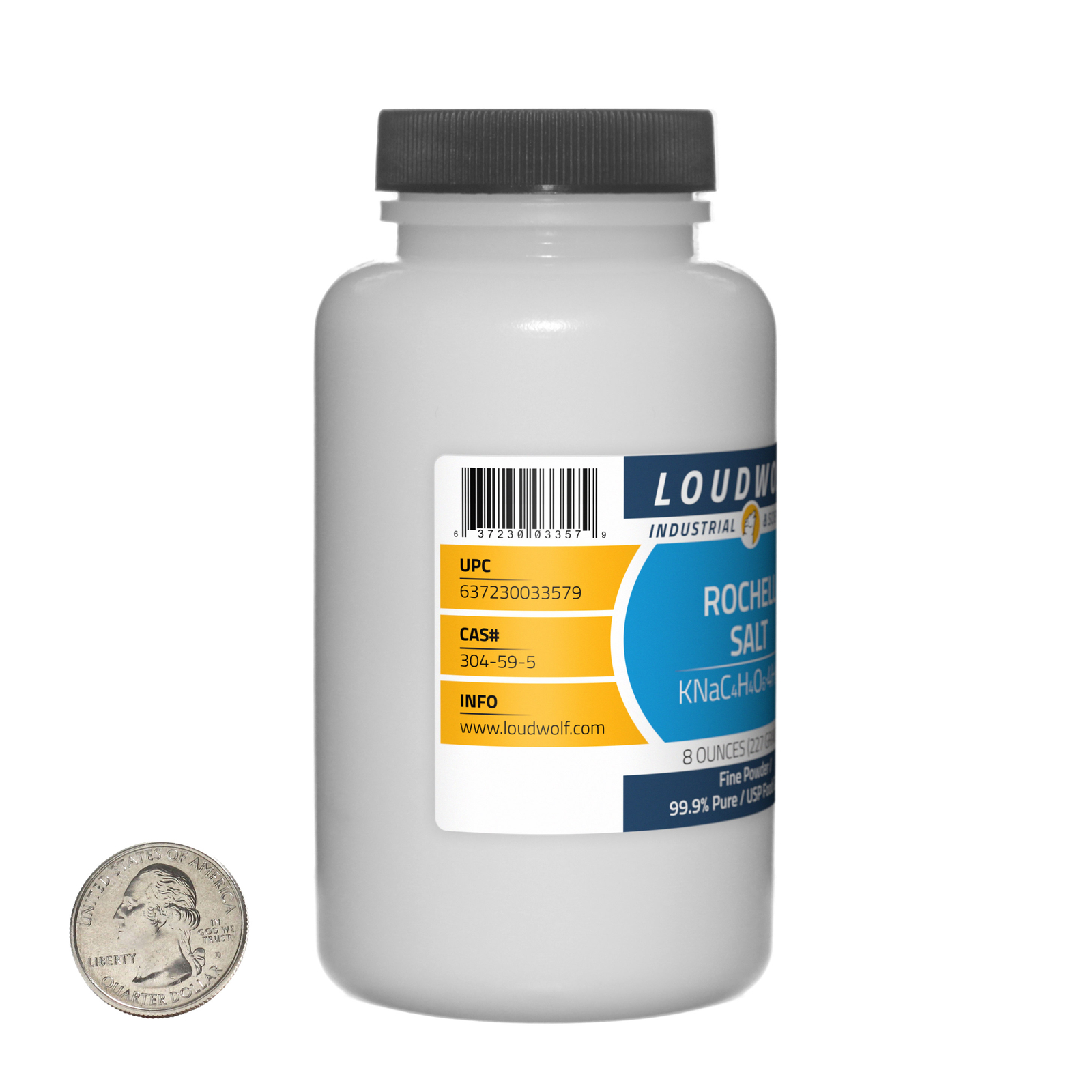 Rochelle Salt / 2 Pounds / 4 Bottles / 99.9% Pure USP Food Grade / Fine Powder