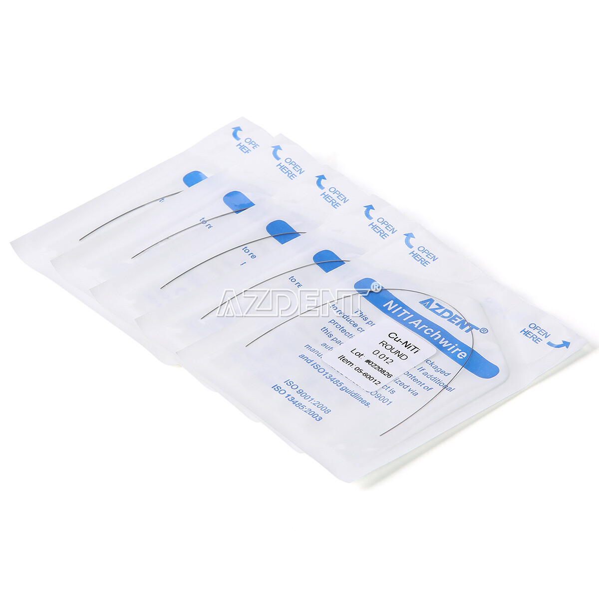 Dental Orthodontic Super Elastic Cu-NiTi Arch Wire With Stops Round/Rectangular