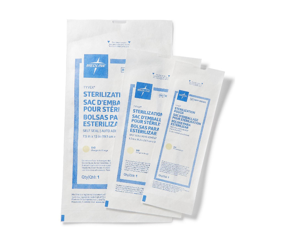 Tyvek Sterilization Pouch | Medium – 50 Count