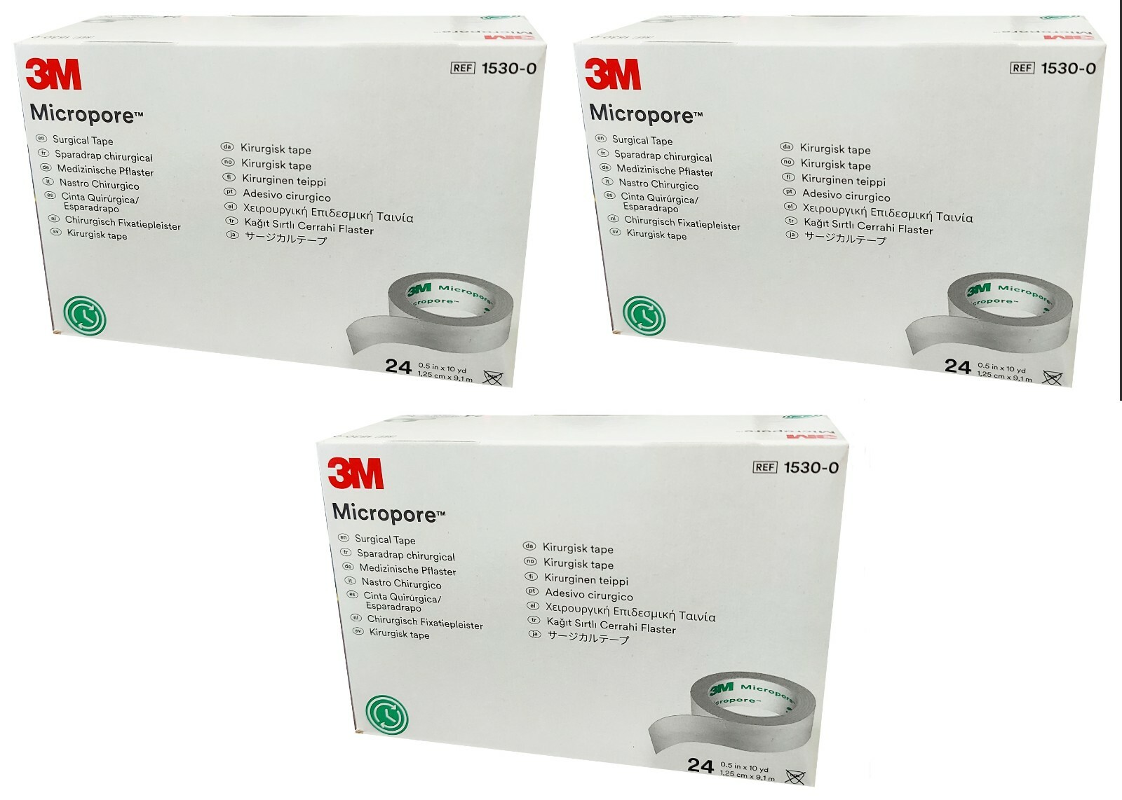 Medical Surgical Tape Micropore 1530-0 0.5″x360″ (24 rolls) 3M™